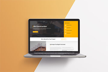 Custom website for construction company