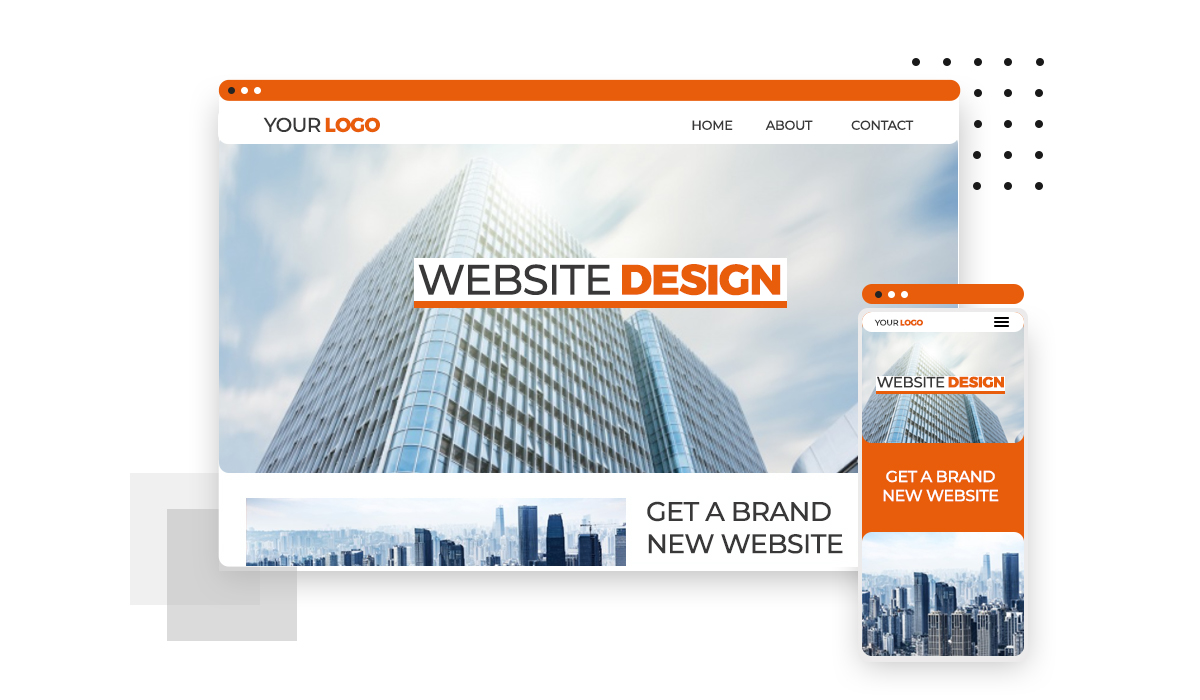 Design accesibil pentru site-ul web. Capturi de ecran pentru designul site-ului receptiv.